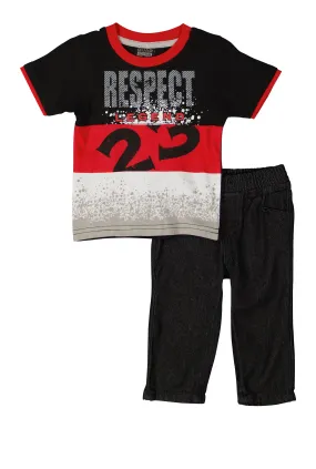 Baby Boys 12-24M Respect Graphic Tee and Jeans