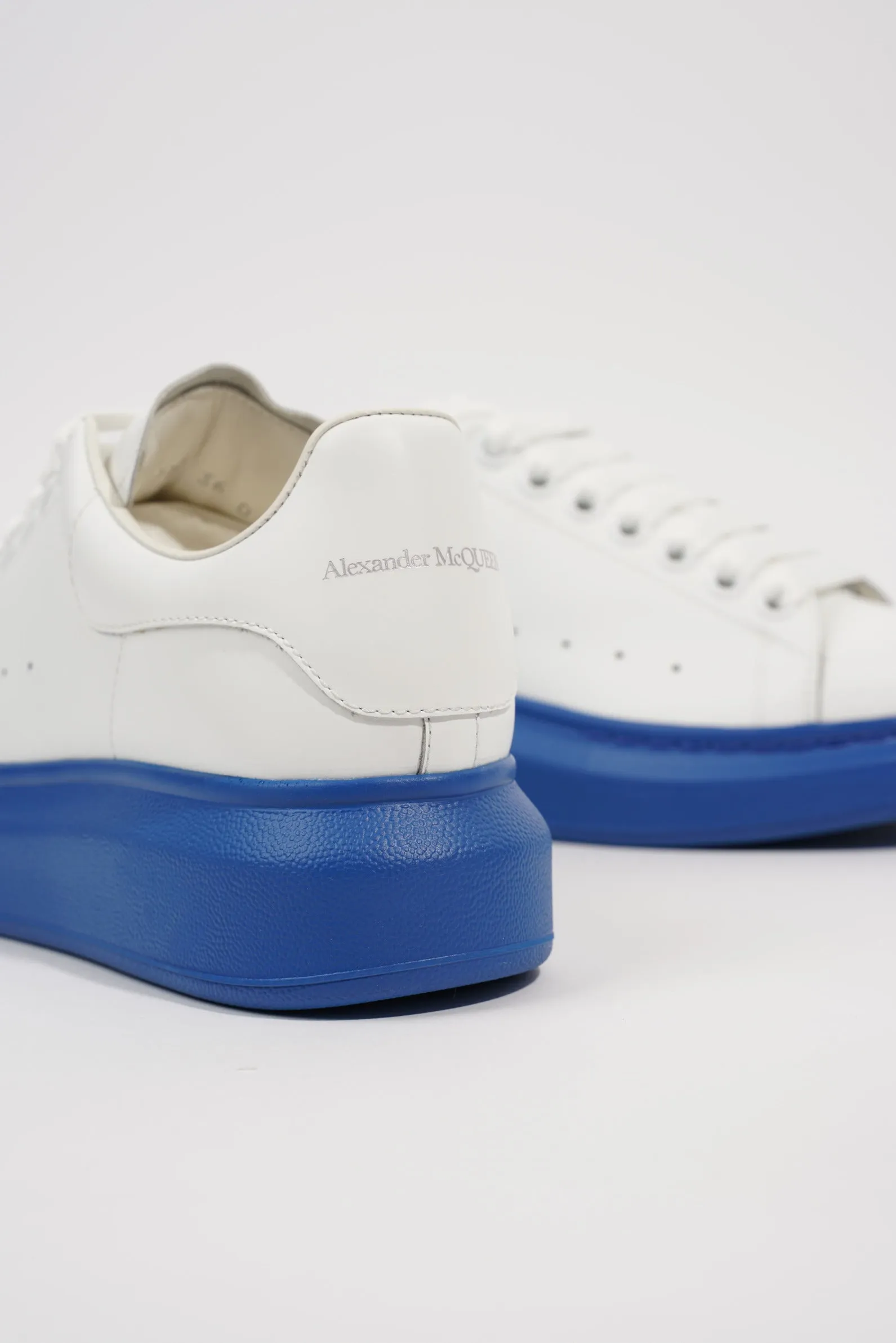 Alexander McQueen Womens Oversized Sneaker White Blue Sole EU 36 / UK 3