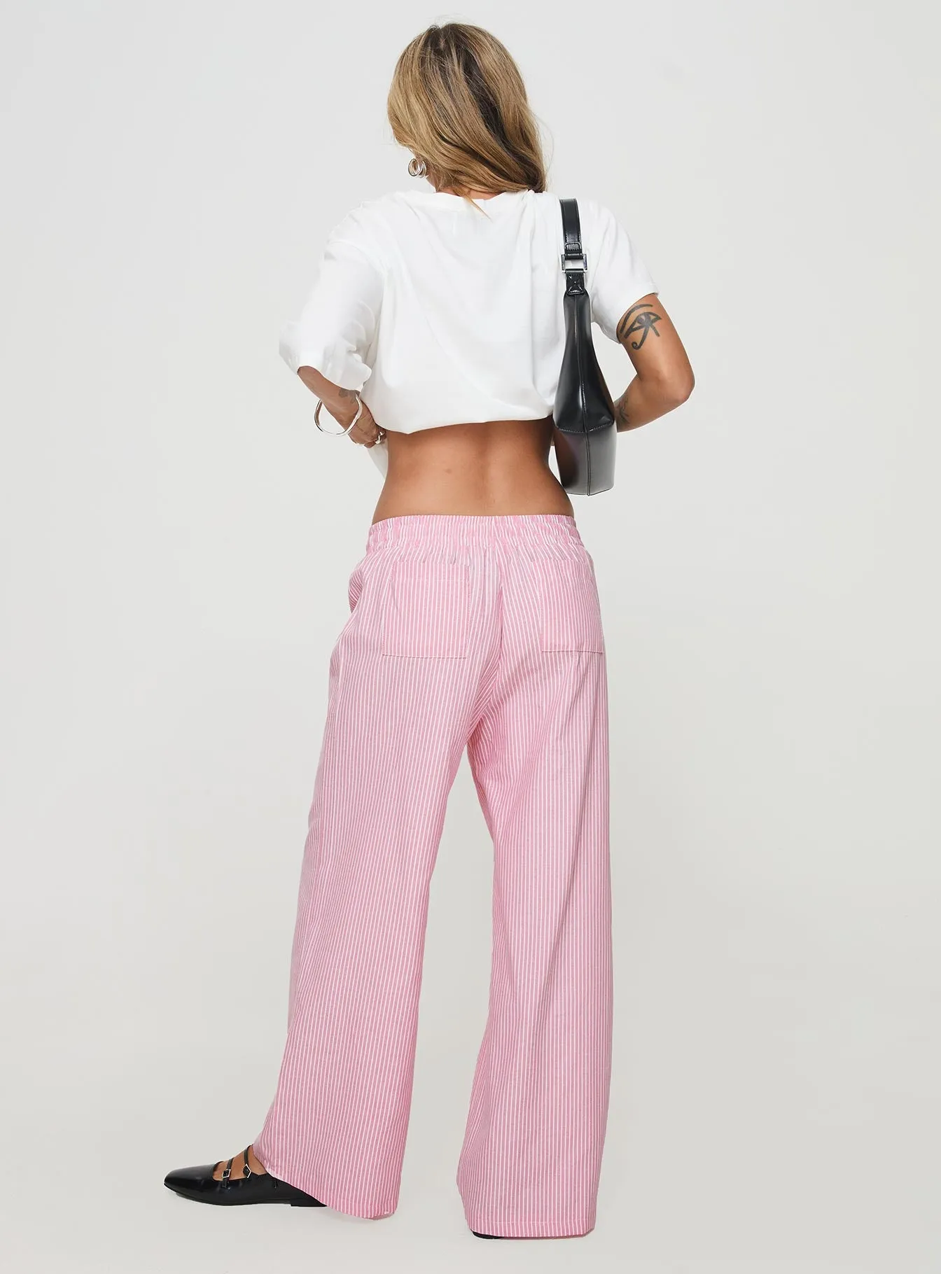 Beach House Pants Pink/White