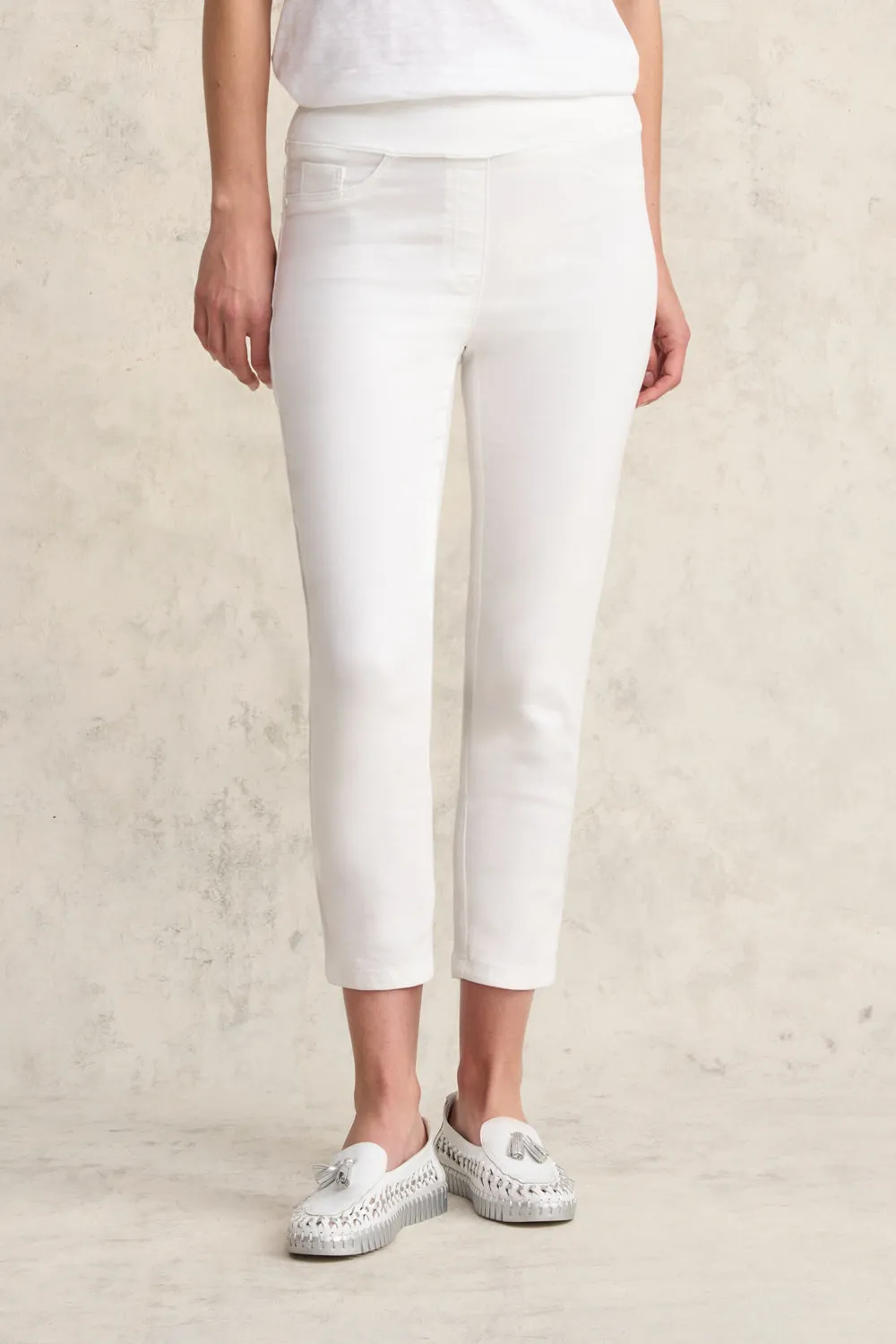 Bengajean 3/4 Slim Leg - White