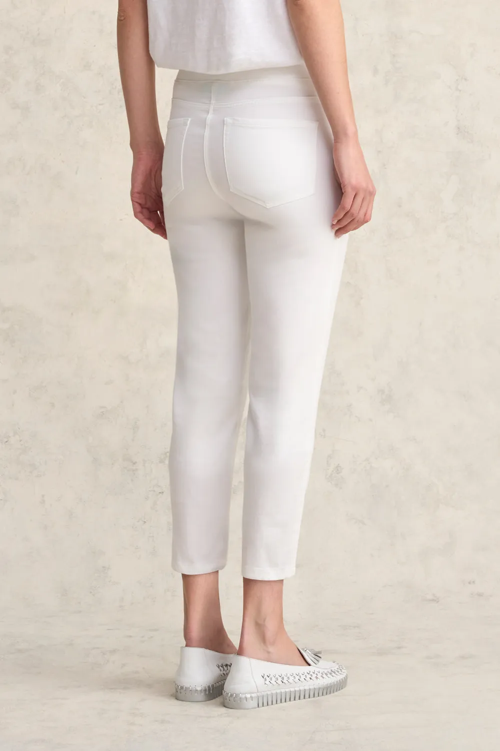 Bengajean 3/4 Slim Leg - White