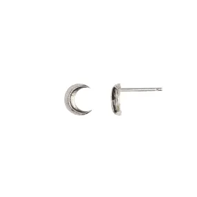 Crescent Moon Symbol Stud