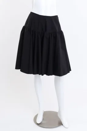 Cut Away High Waisted Skater Skirt