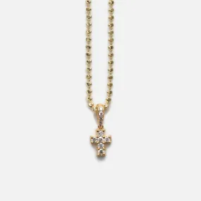 Greg Yuna Baby Box Cross Pendant Necklace - Yellow Gold