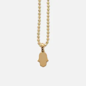 Greg Yuna Hamsa Pendant Necklace - Yellow Gold