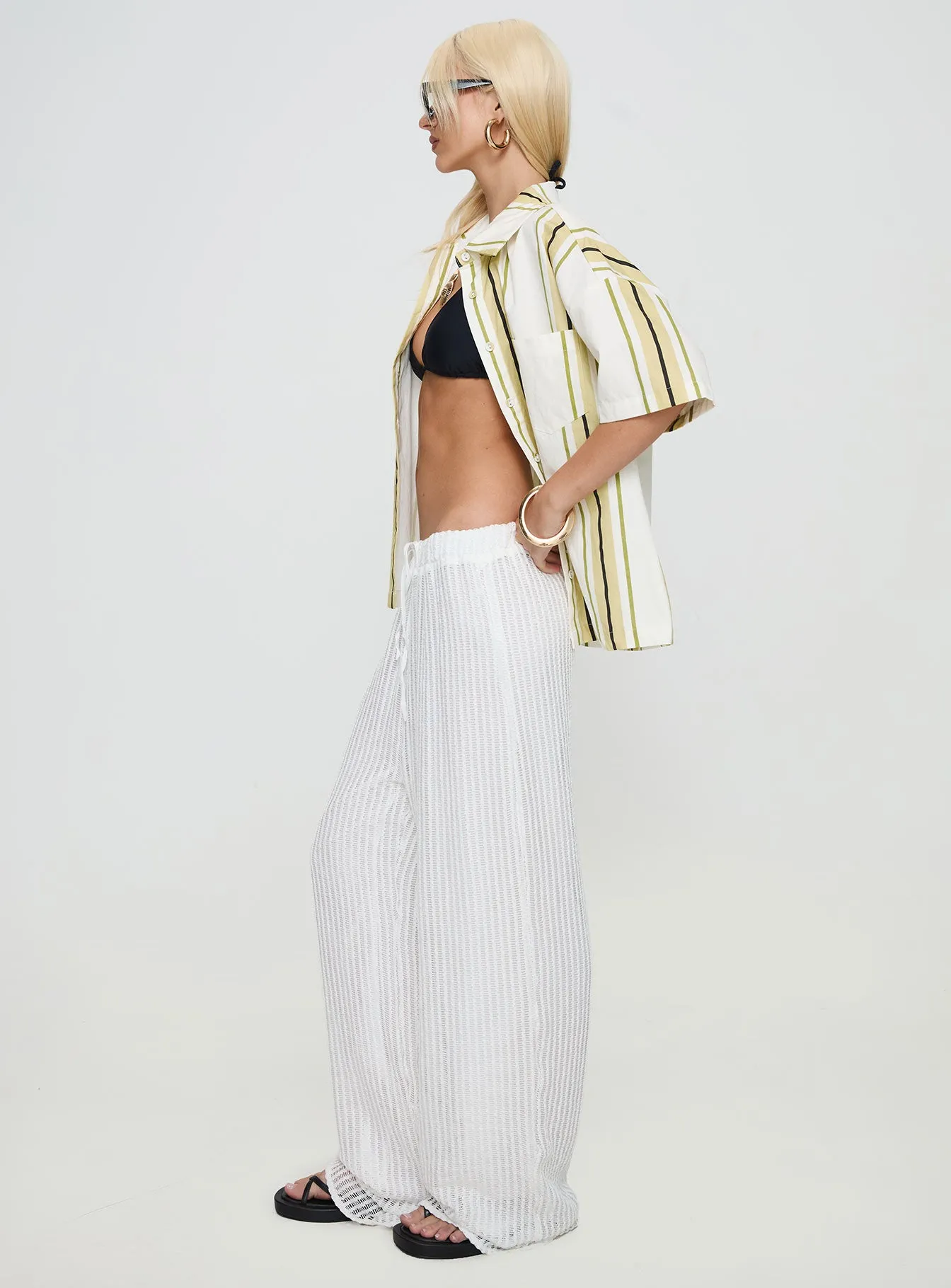 Grove Mesh Pants White