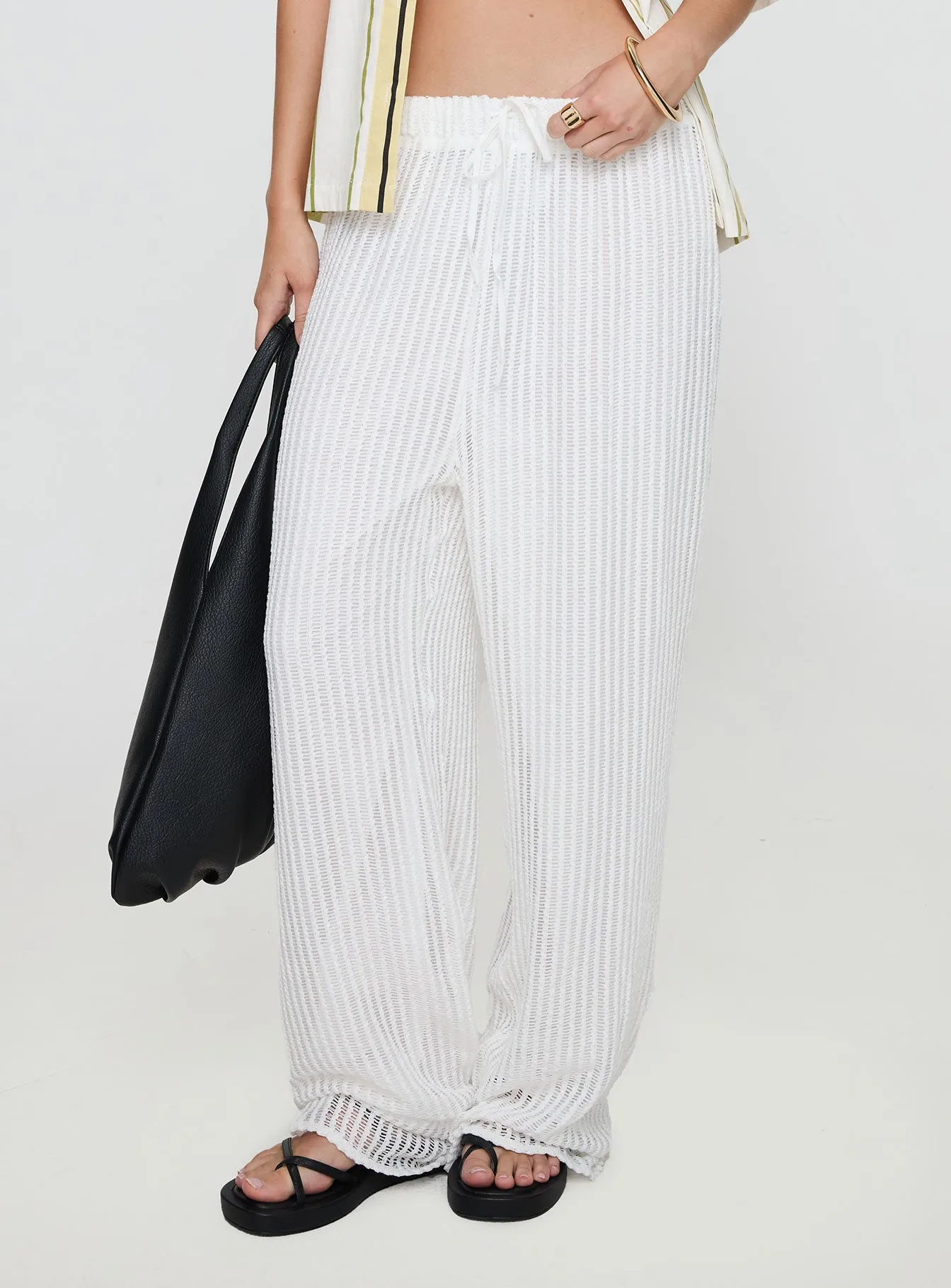 Grove Mesh Pants White