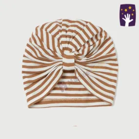 HM Baby Lining Brown Turban Beanie Cap 4885 B