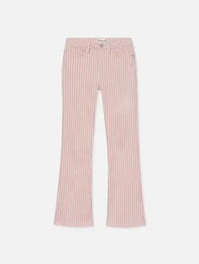 Le Crop Mini Boot -- Dusty Pink Stripe