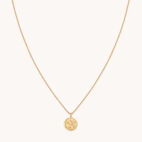 Taurus Zodiac Pendant Necklace in Gold