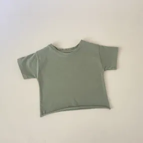 the boxy tee in sage