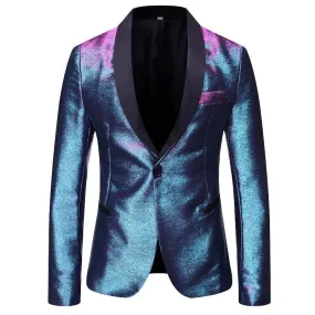 The Lester Reflective Slim Fit Blazer Suit Jacket - Multiple Colors