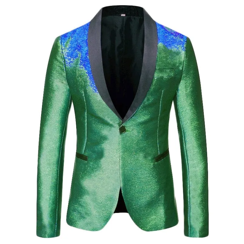 The Lester Reflective Slim Fit Blazer Suit Jacket - Multiple Colors