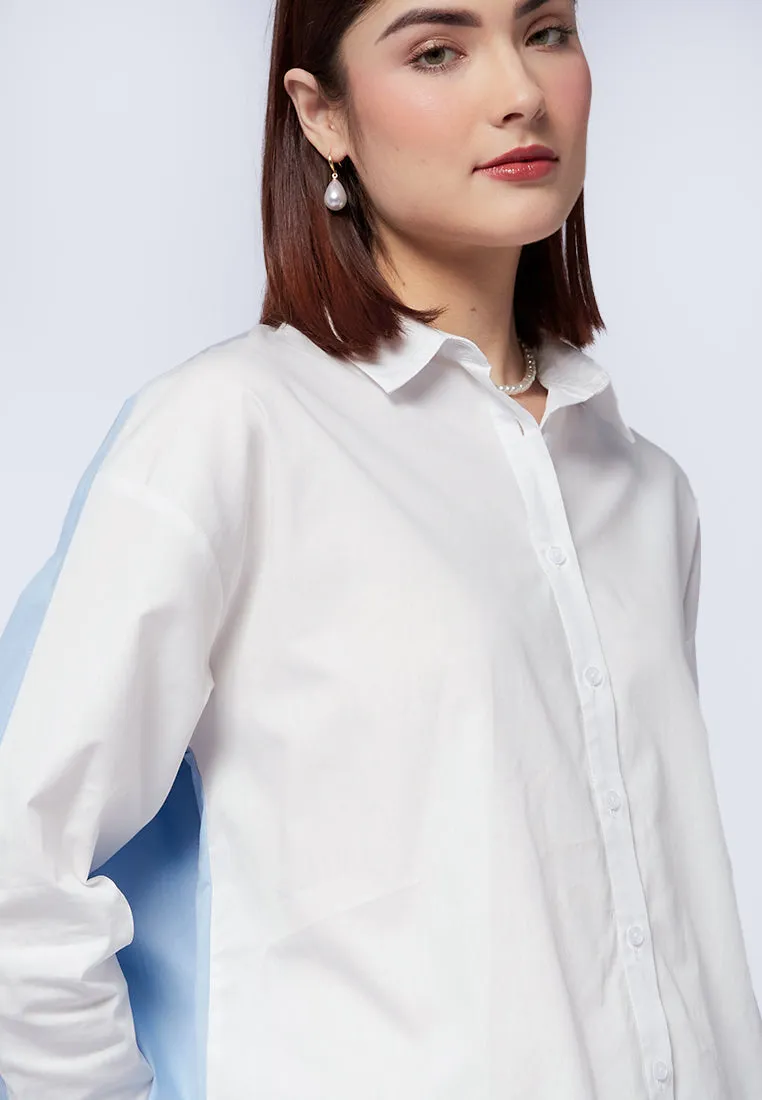 Two Tone Oversized Shirt