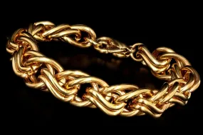 Vintage Givenchy Chunky Gold Plated Chain Bracelet