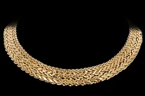 Vintage Givenchy Gold Plated Chain Choker Necklace