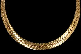 Vintage Givenchy Gold Toned Curb Link Chain Necklace