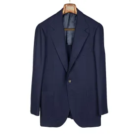 x Sartoria Carrara: Navy sport coat in Minnis Mock Leno 10/11oz